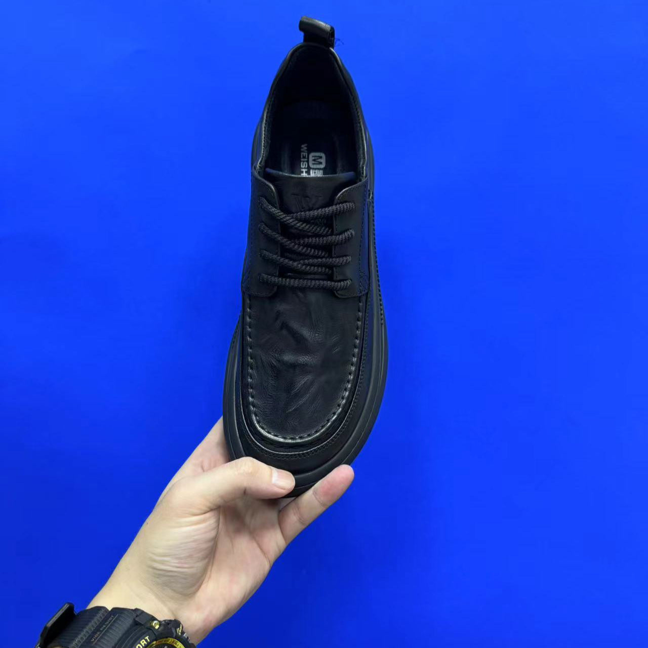 Men's Pure Business Trends Lace Up Comfortable Leather Shoes