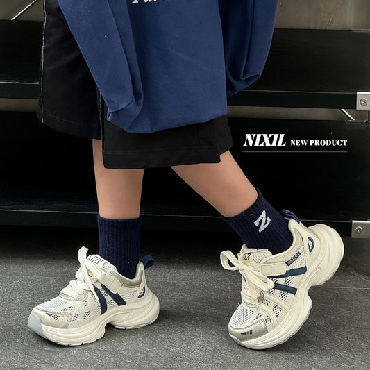 Children's Spring Dad Fashionable Lightweight Breathable Single Kid's Sneakers