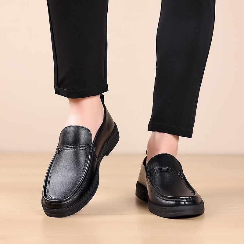 Men's Selected Business Slip On First Layer Loafers