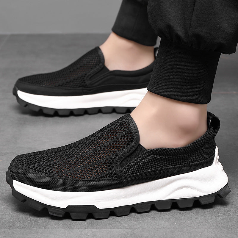 Breathable Mesh Slip-on Lazy Thin Leisure Canvas Shoes