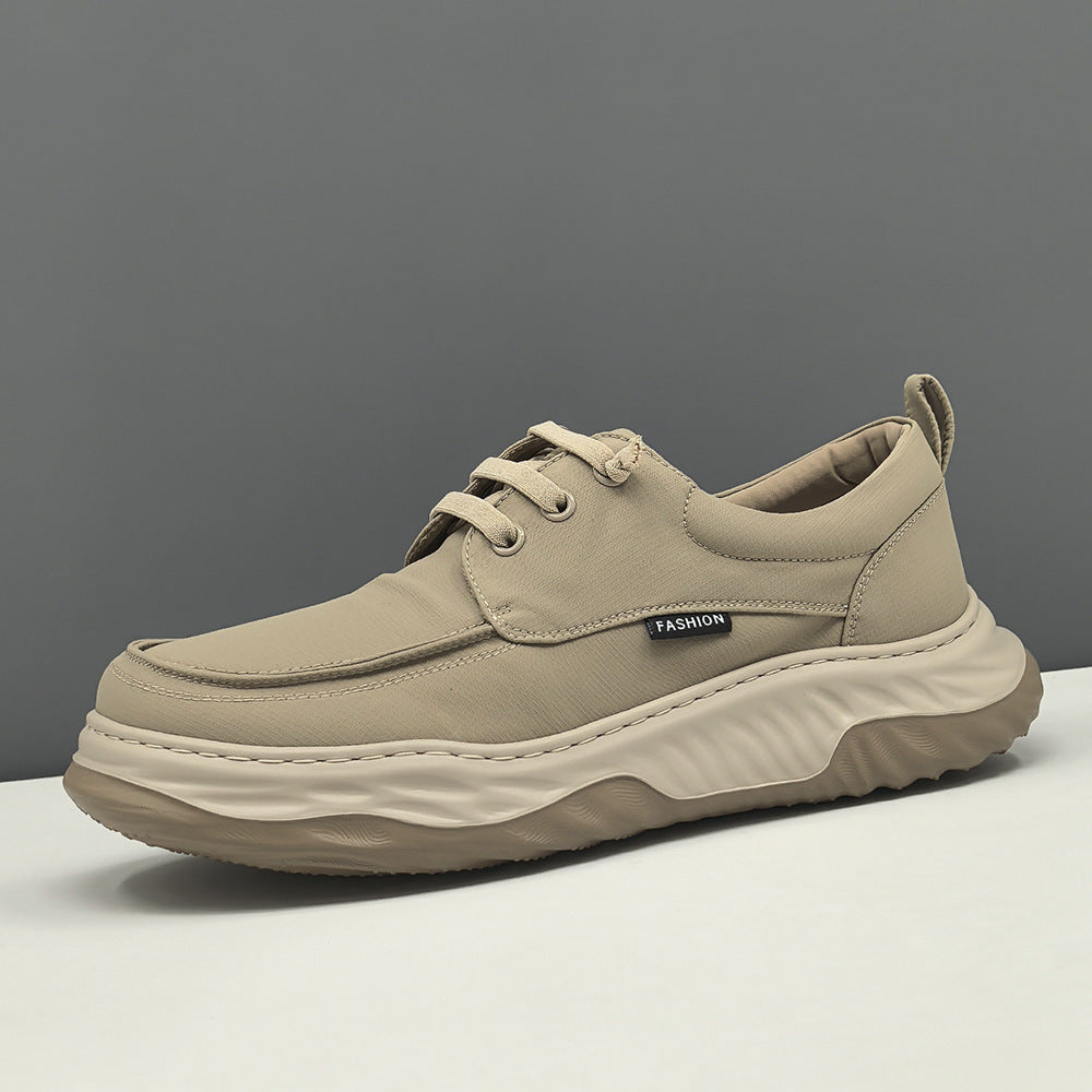 Men's Versatile Breathable Ice Silk Cloth Niche Slip-on Canvas Shoes