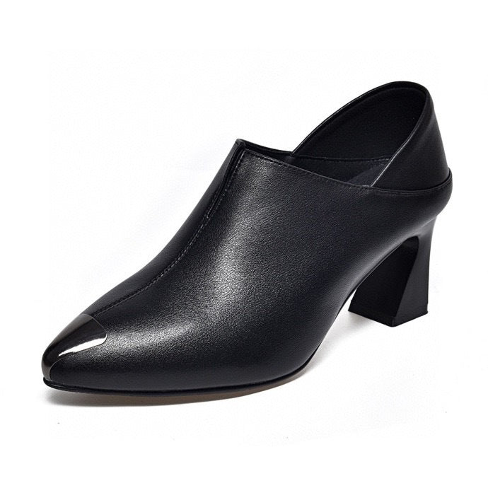 Women's Genuine Pointed High Korean Temperament Wild Women's Fashion Shoes