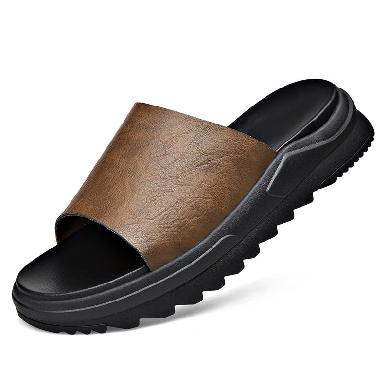 Men's On Trendy Fashion Slip-on Lightweight Platform Sandals