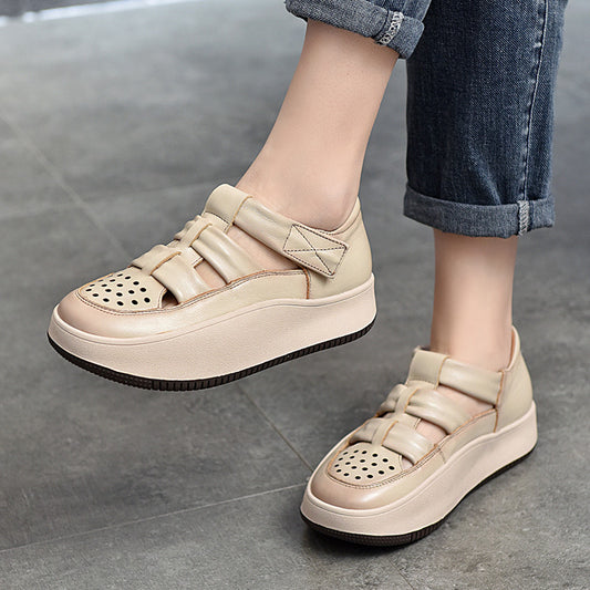 Two Pairs Of Patchwork Summer Toe Sandals
