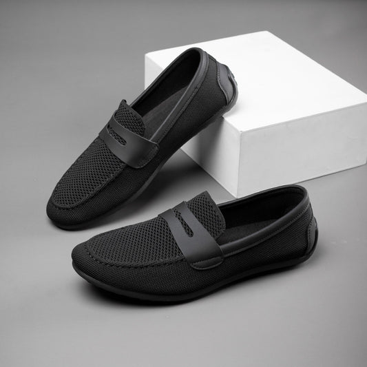 Men's Fashion Breathable Slip-on Soft Bottom Mesh Canvas Shoes