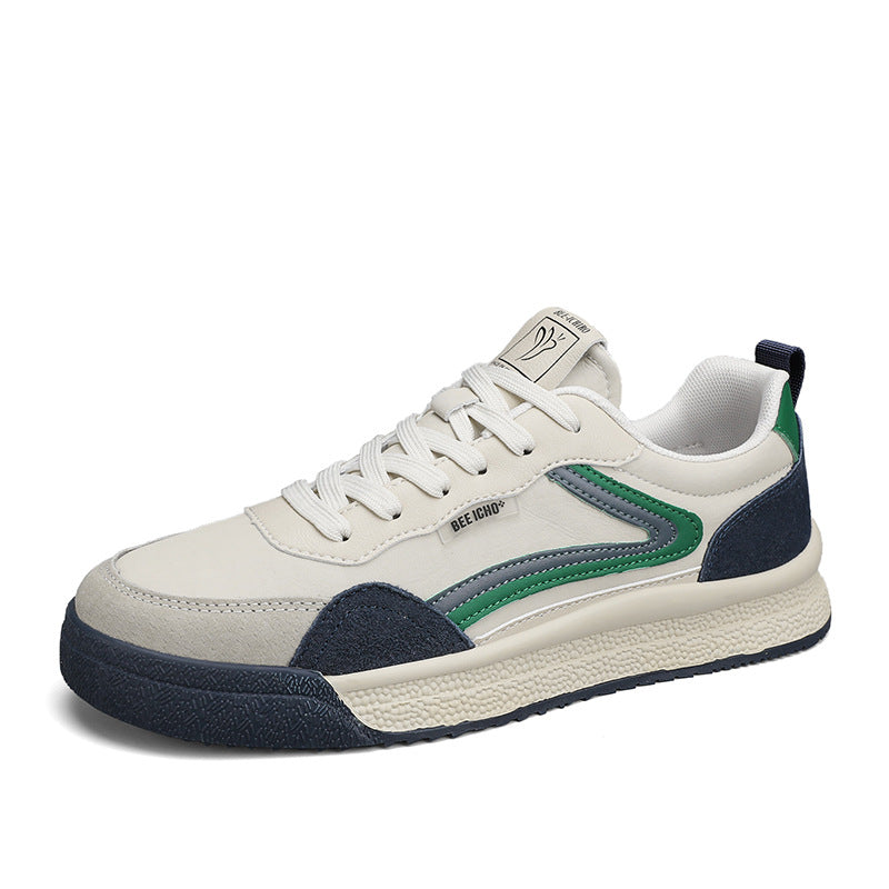 Men's Fashion Retro Green Breathable Low Top Sneakers