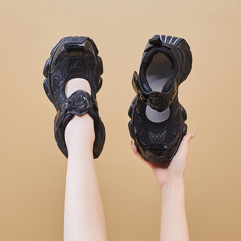 Women's Fashionable Spring Korean Style Thick Bottom Sneakers