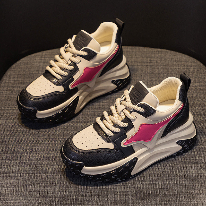 Women's Autumn Korean Platform Height Increasing Insole Versatile Fashion Men's Shoes