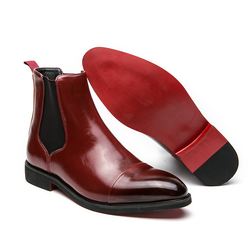 Men's Slip-on Plus Size Red Sole Martin Men's Casual Leather Shoes