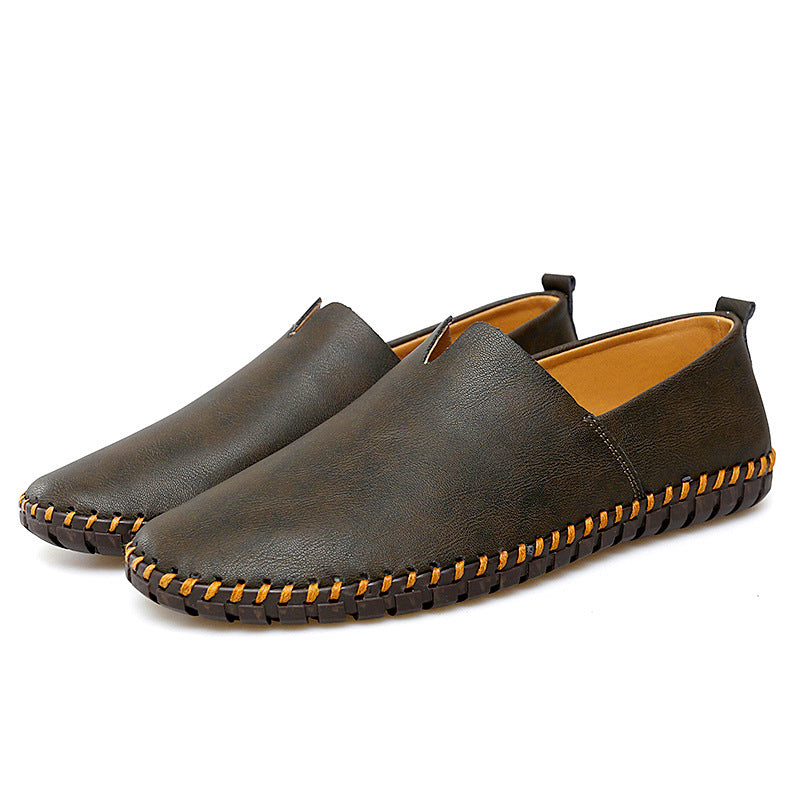 Men's Breathable Autumn Flat Solid Color Loafers