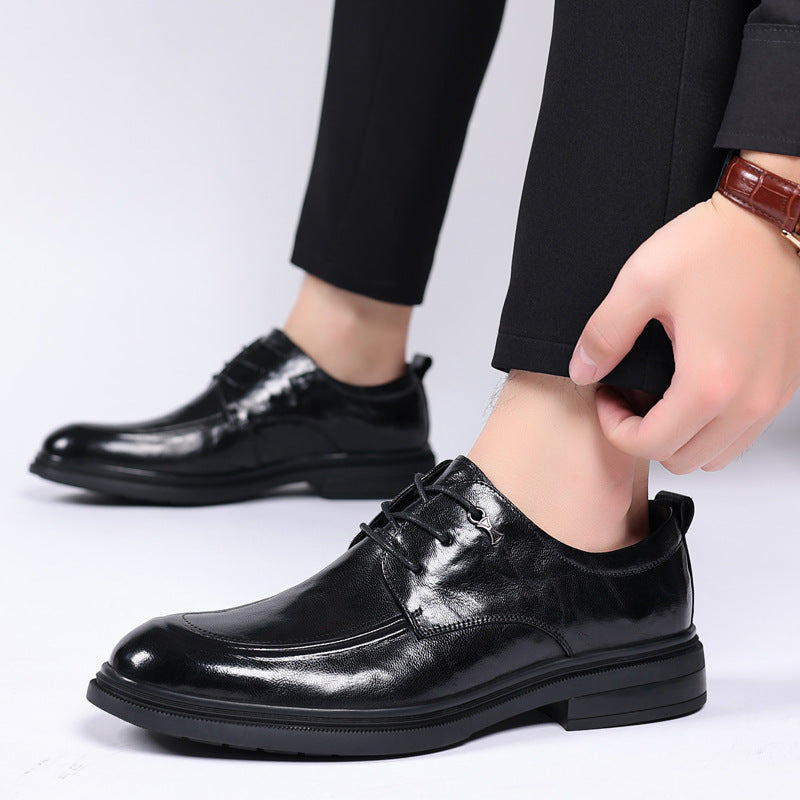 Men's Style Business Formal Wear Trendy Groom Leather Shoes