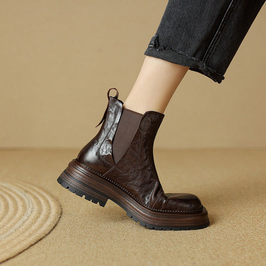 Women's Size Fashion Absolute Thick Bottom Smoke Boots