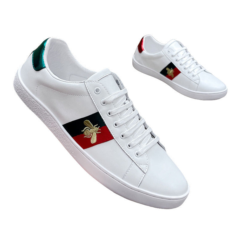 Men's Little Bee White High Version Quality Sneakers