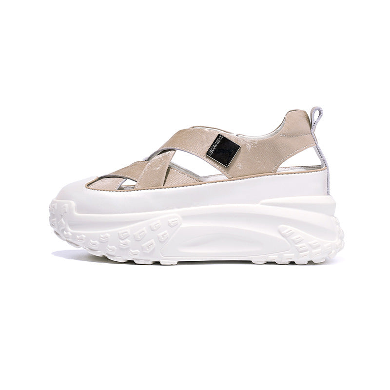 Women's Platform Sports Closed Toe Summer Hollow Sandals
