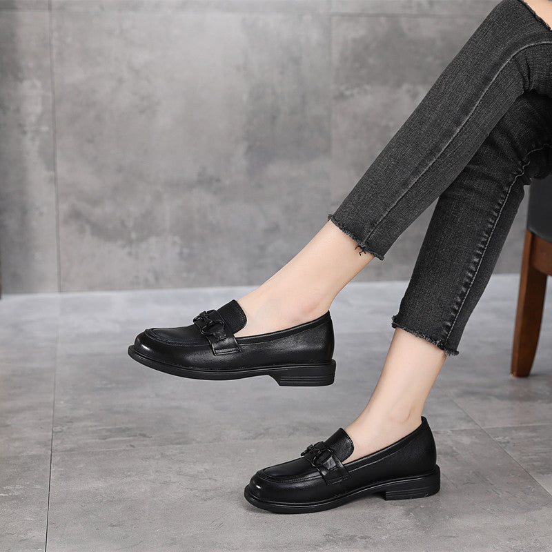 Plus Size Le Round Toe Deep Mouth Soft Pumps Width Women's Casual Shoes