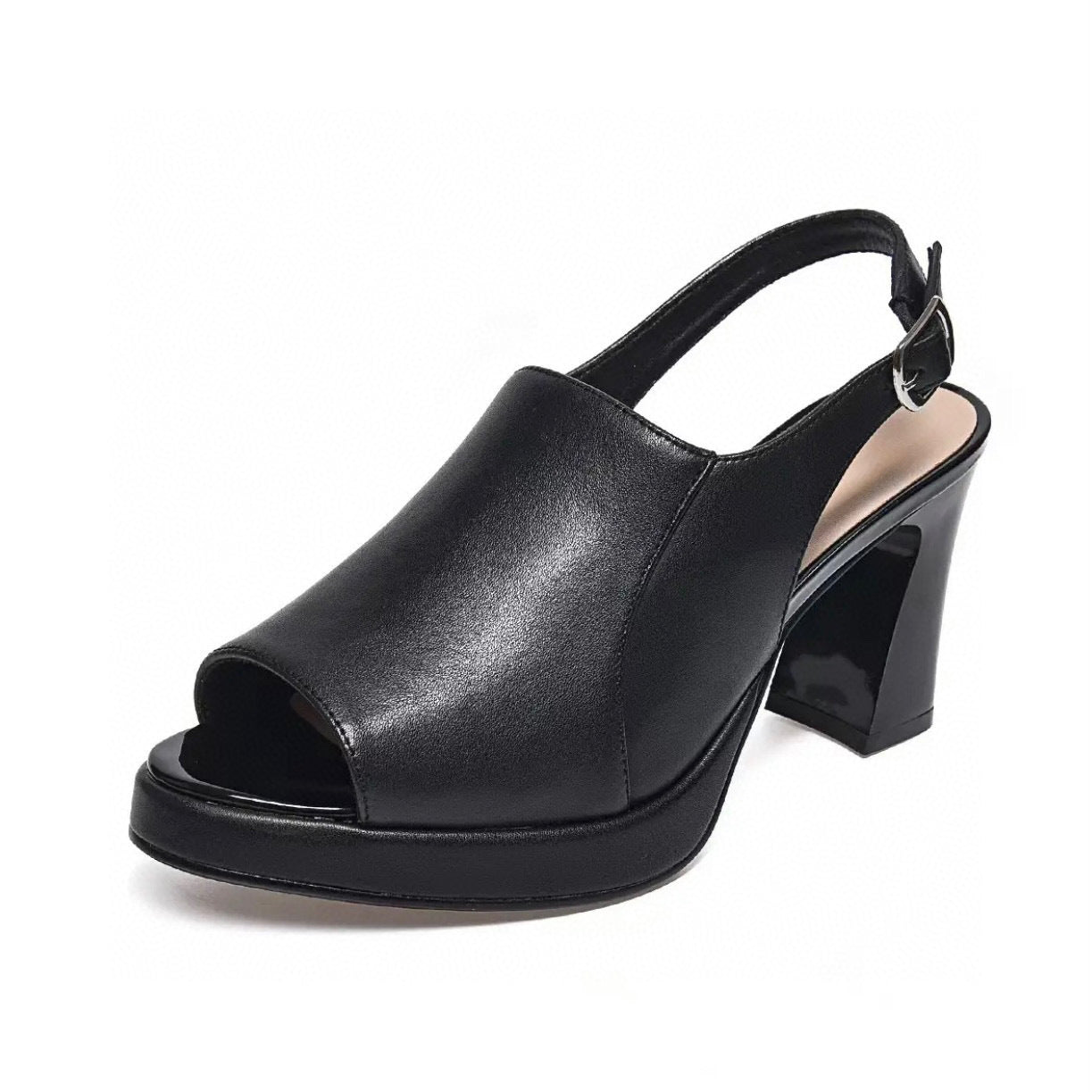 Women's High Summer Peep Toe Waterproof Platform Heels