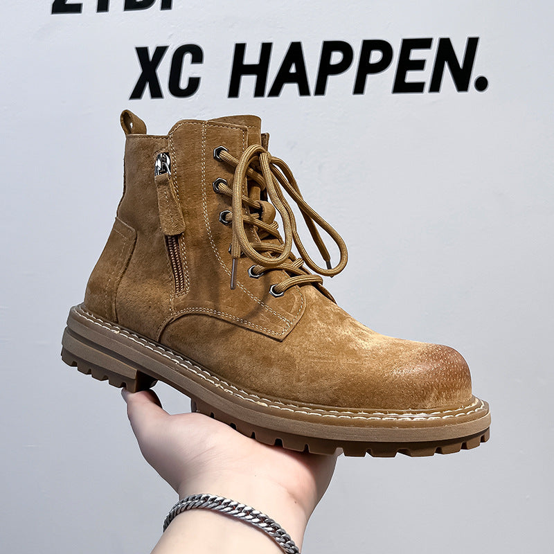 Men's Fashion Autumn Invisible Elevated British Style Boots