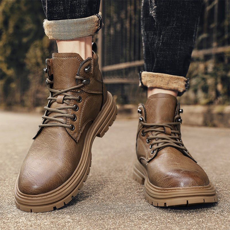 Men's Martin High Top British Style Short Boots