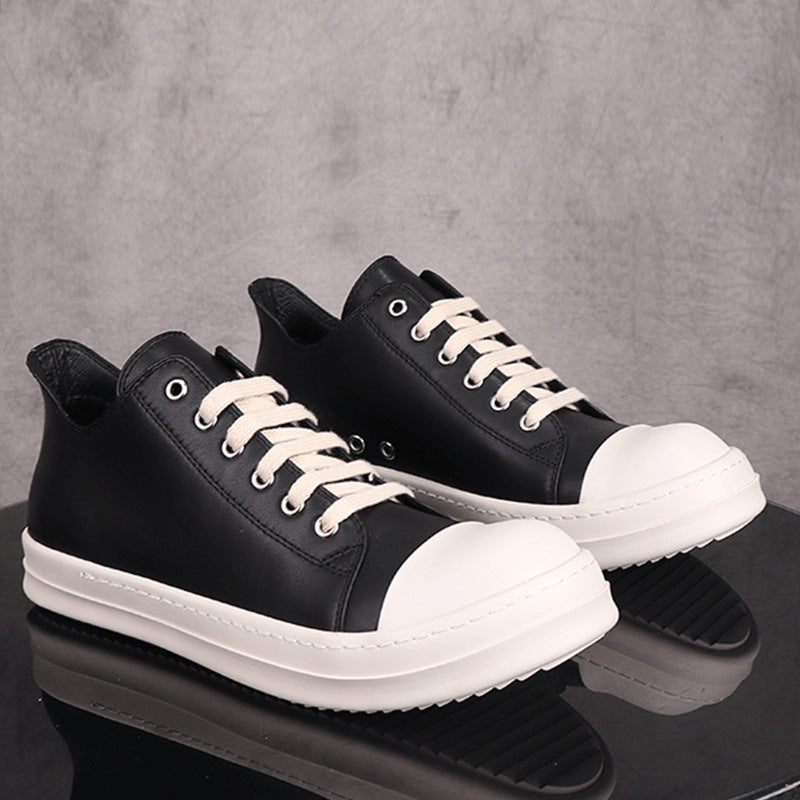 Women's & Men's Thick Bottom Shallow Mouth Rubber Increased Sneakers