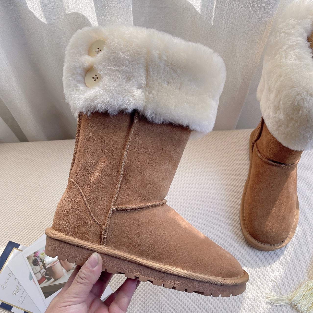 Women's Miss Fur Winter Veet Padded Slimming Snow Boots
