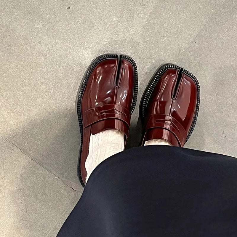 Split Toe Platform Tabi British Trendy Loafers