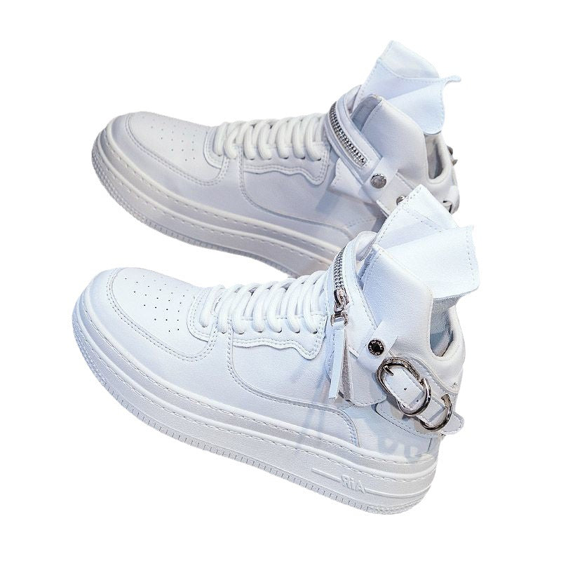 Women's Authentic Trendy White Spring Air Force Sneakers