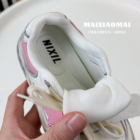Children's Color Dirty Bottom Star Pattern Spring Kid's Sneakers
