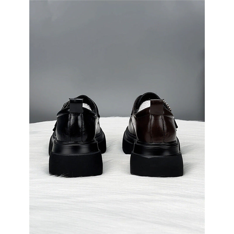 Women's Genuine European Goods Platform Versatile Small British College Style Women's Fashion Shoes