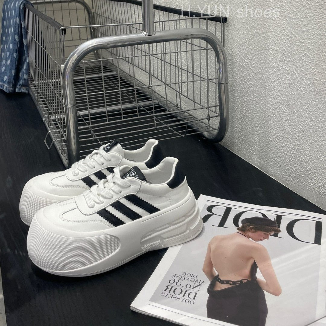 Women's Spring Thick Sole Height Increasing With Sneakers