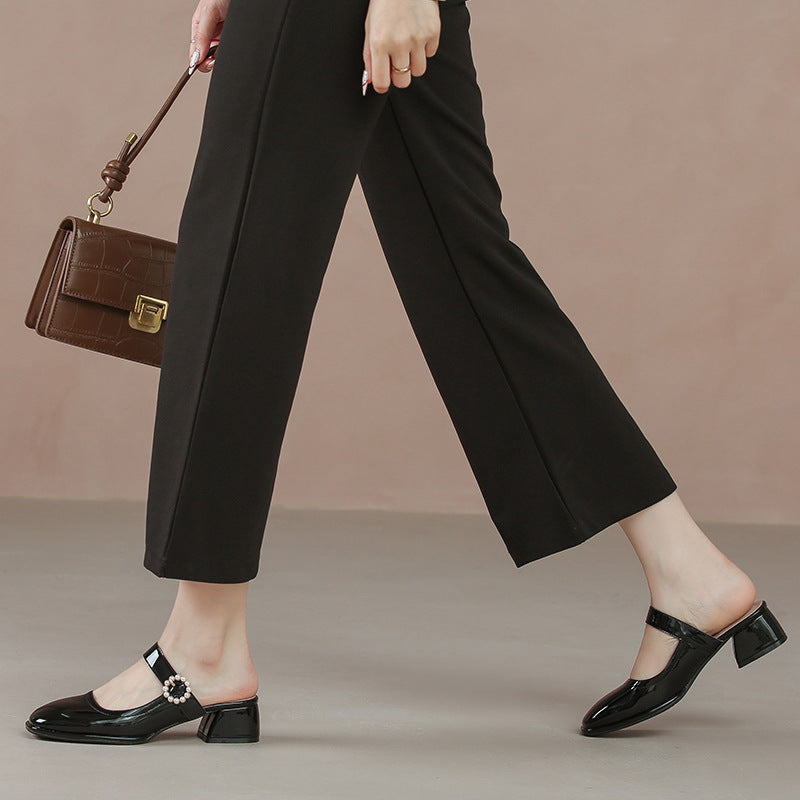 Women's Travel Outdoor Live Broadcast Closed Toe Heels
