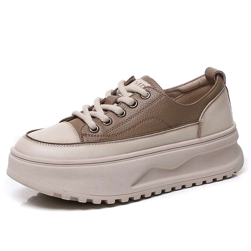 Platform White Female Autumn Wild Niche Casual Shoes