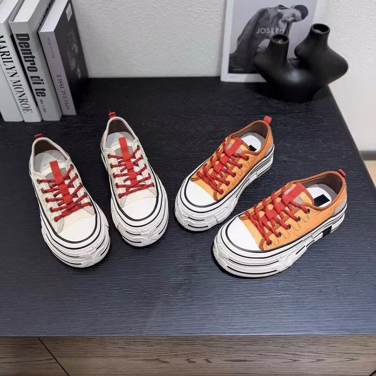 Women's Jack Purcell White Spring Thick Bottom Hight Increasing Board Versatile Men's Shoes