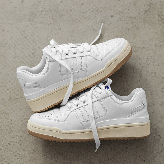 Men's White Breathable Versatile Sports Style Low Sneakers