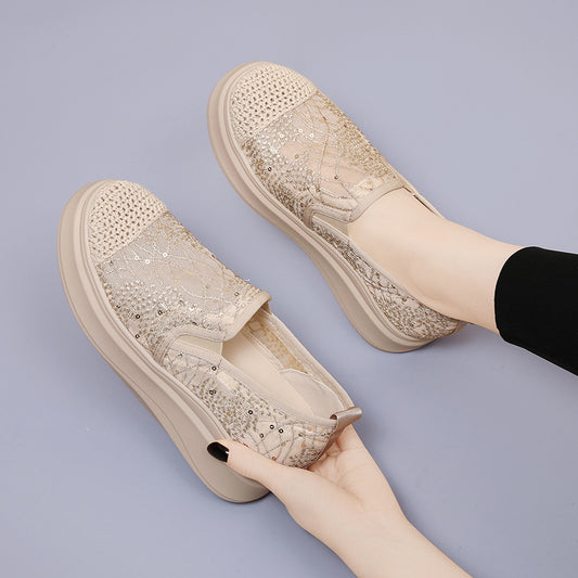 Women's Slip-on Summer Mesh Breathable Versatile Fashion Casual Shoes