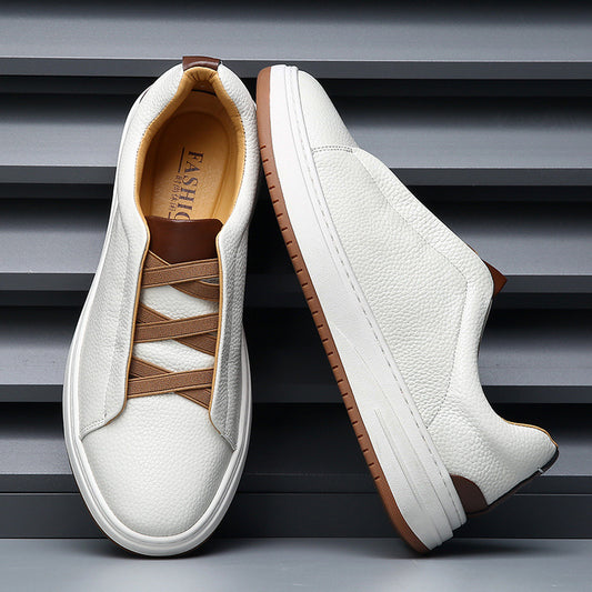 Men's Skate Genuine Platform White Autumn Tide Casual Shoes