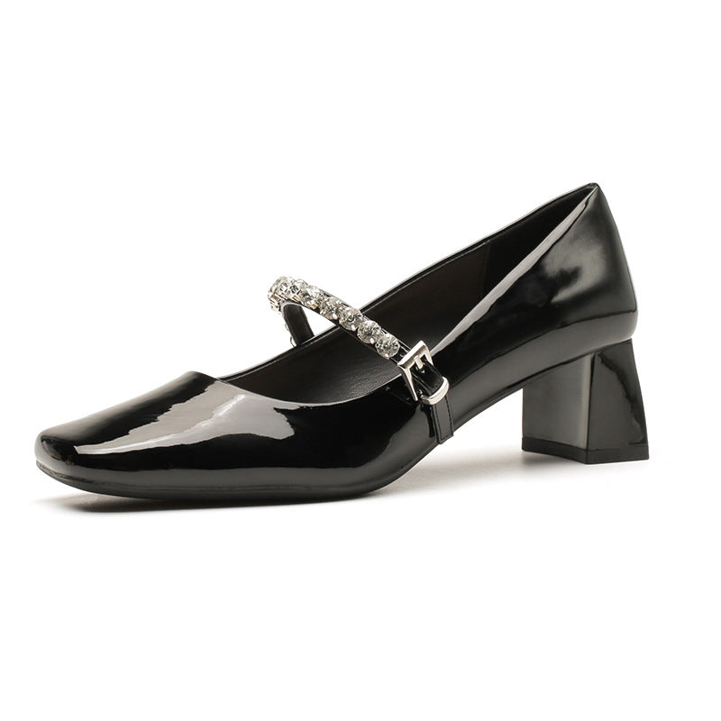 Women's Sier Mary Jane High Sense Word Men's Shoes