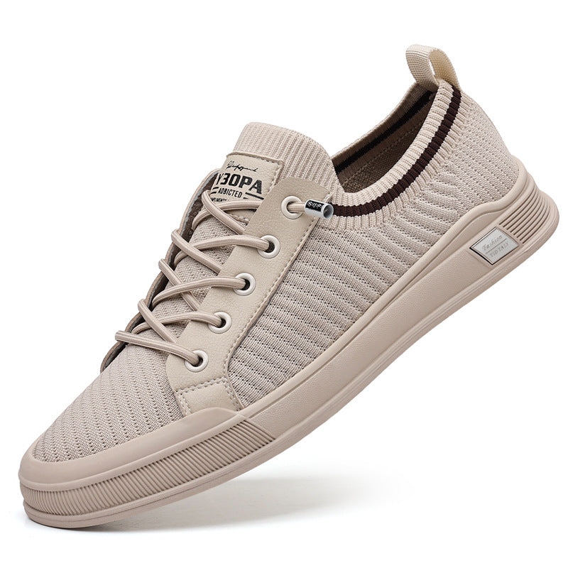 Men's Bottom Breathable Mesh Surface Flying Woven Sneakers