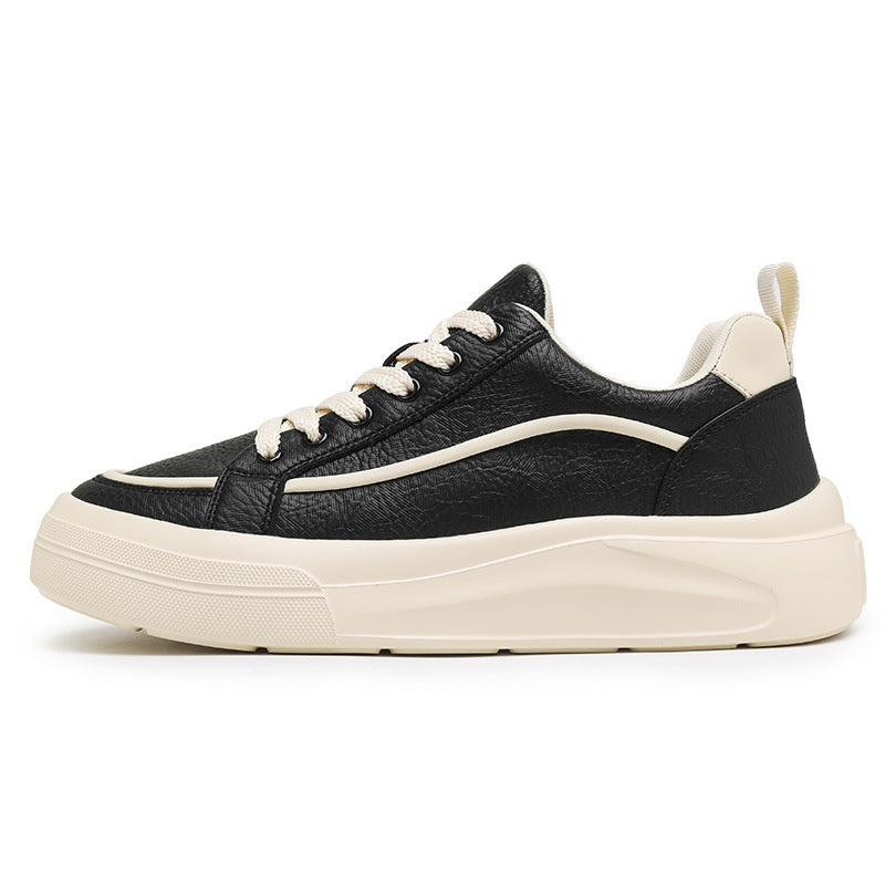 Men's Spring White Fashion Trendy Youth Board Sneakers