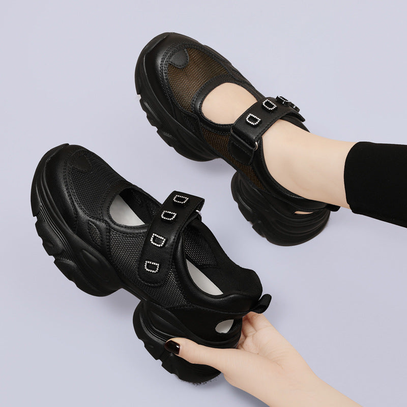 Women's Summer Wedge Platform Fashion Mesh Sports Sneakers