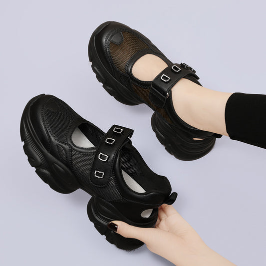 Women's Summer Wedge Platform Fashion Mesh Sports Sneakers