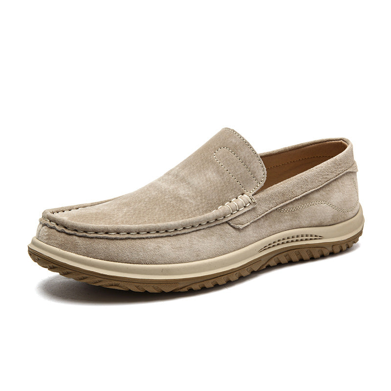 Men's Suede Tods Korean Fashion Slip-on Breathable Comfortable Men's Casual Shoes