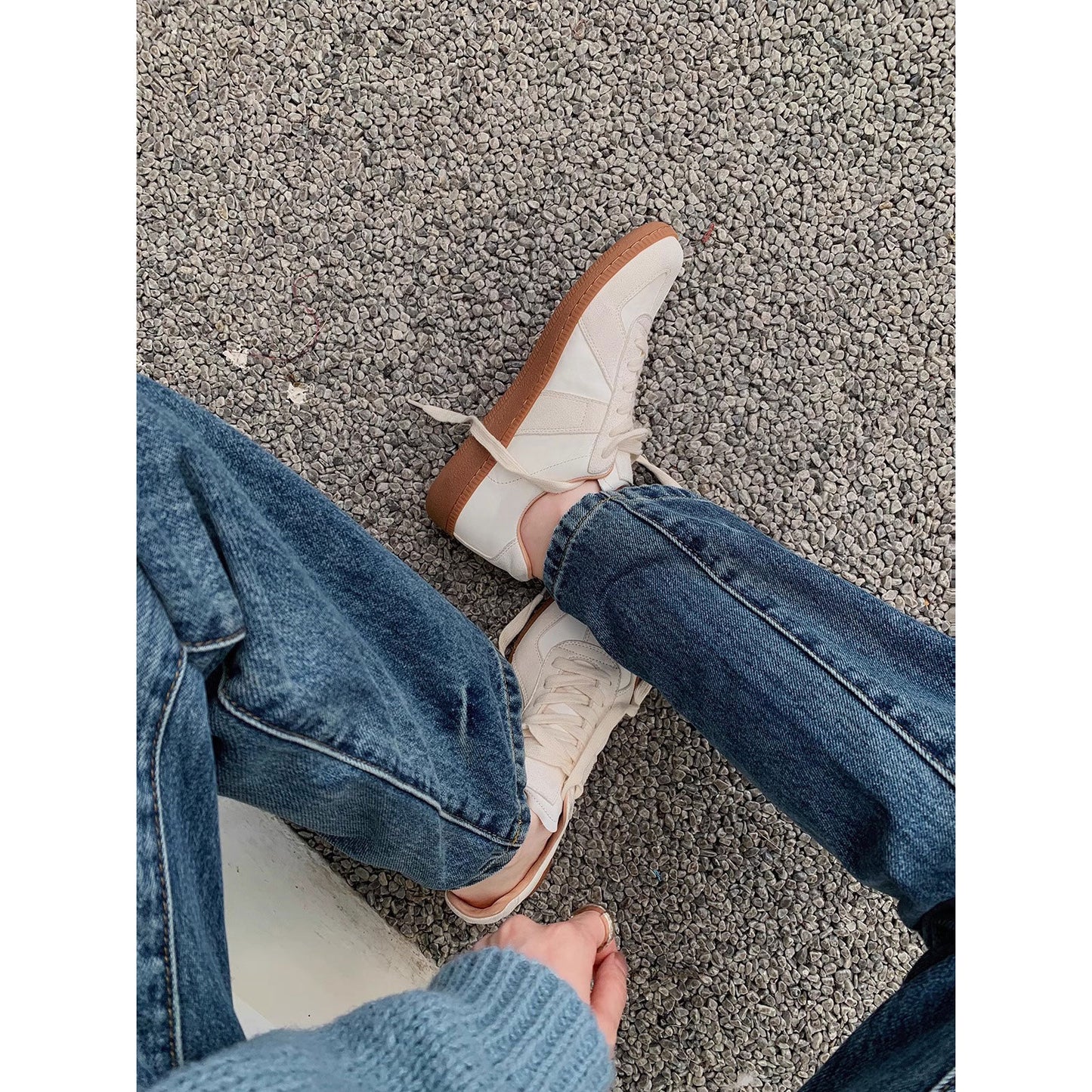 Women's Retro Genuine Assorted Colors Round Head Thick Sneakers