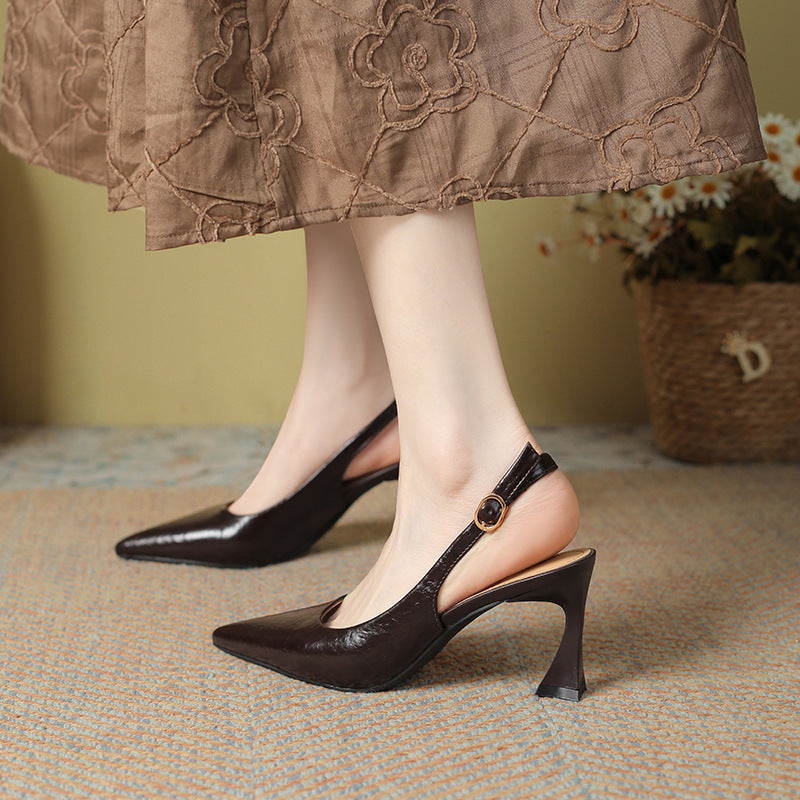 Women's Pointed High Stiletto Pumps Back Empty Heels