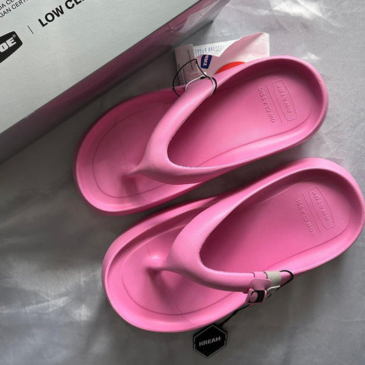Women's Summer Wear Platform Rubber Sole Slippers