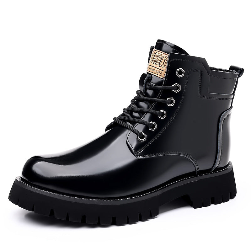Men's Warm Martin Brush Color Big Head British Boots