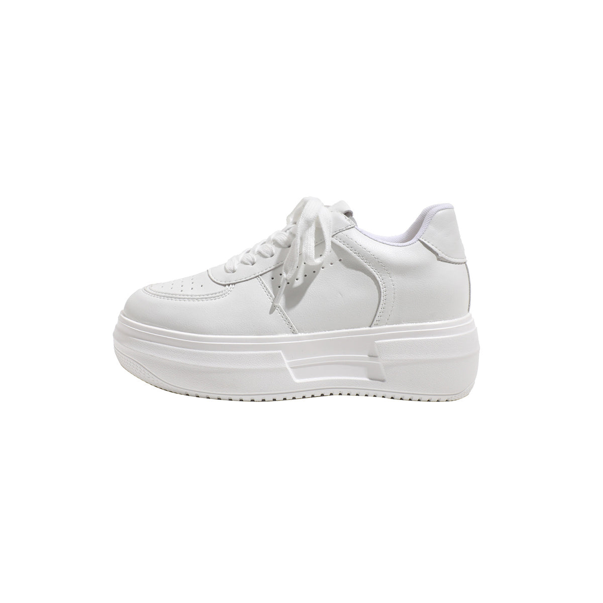 Women's Platform White Small Versatile Height Increasing Sneakers