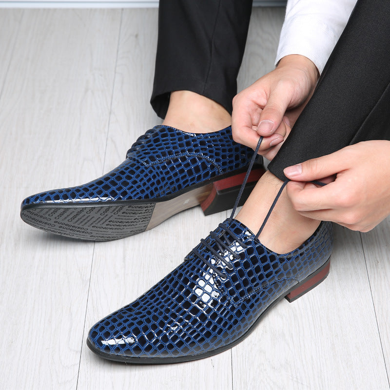 Men's Fashionable Trendy European Style British Plus Leather Shoes