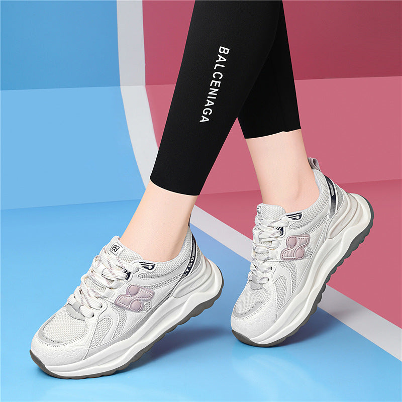 Women's Broken Size Style Spring Platform Dad Leisure Climbing Sneakers