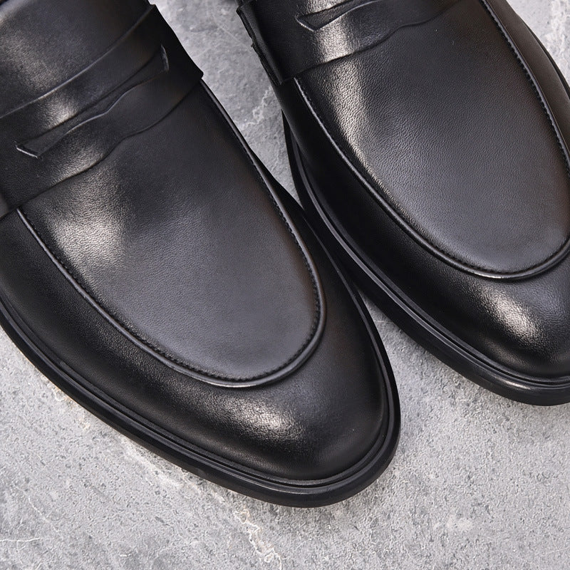 Men's Entry Lux Genuine Cattlehide Surface Soft Leather Shoes