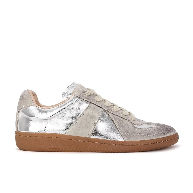 Women's Retro Genuine Assorted Colors Round Head Thick Sneakers